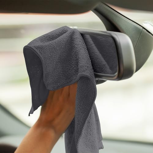 Microfiber Cleaning Cloths (Pack of 100 - 12x12 Inches / Grey)