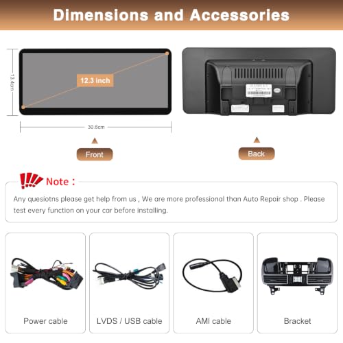 12.3 Inch Display Screen Car Radio for Mercedes Benz GLE GLS 2016