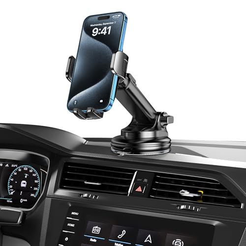 Dash Mounted Phone Holders for Your Car Dash Phone Mount for Car Dashboard Air Vent Multi (Wood Black)