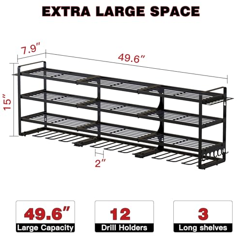 Power Tool Organizer Wall Mount (Black)