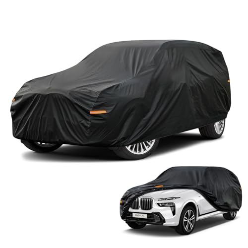 7 Layers Waterproof SUV Car Cover for BMW X7 2018 (PE-Black / Custom Fit BMW X7)
