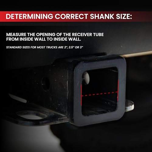 Solid Shank Adjustable Tow Hitch with Tri