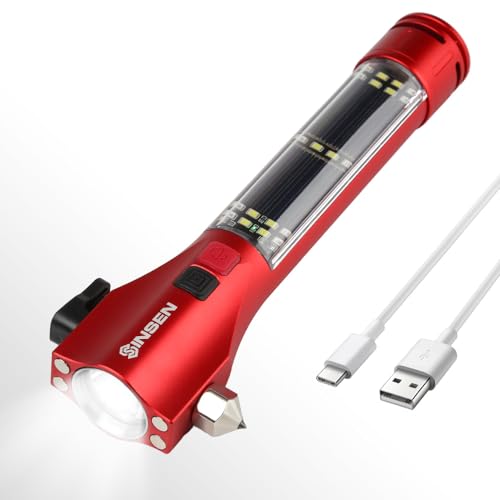 Car Window Breaker Seatbelt Cutter (Red / 8.3in)