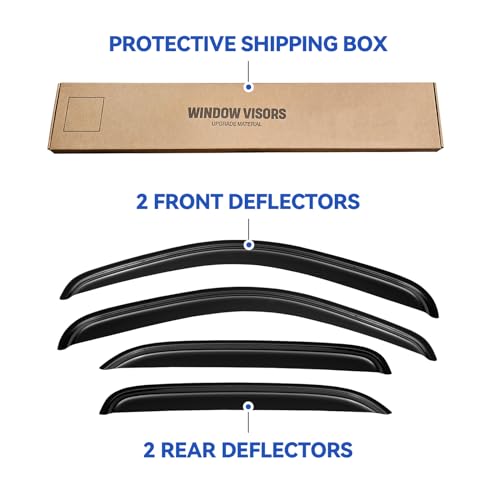 Window Visors Rain Guards for 2007 (2007-2014 Tahoe/Yukon)