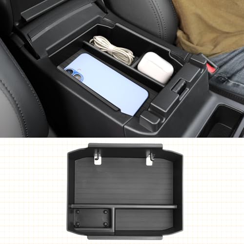 Updated) for 2026 Subaru Outback Center Console Organizer Tray for 2026 Outback Armrest Box Secondary Storage Box Insert Compartment Subaru Outback Accessories