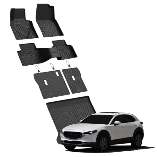 Floor Mats & Trunk Mat & Backrest Mats for Mazda CX30 2020