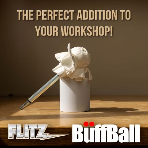 Buff Ball w 1.76oz Metal Polish Paste (2-Inch)