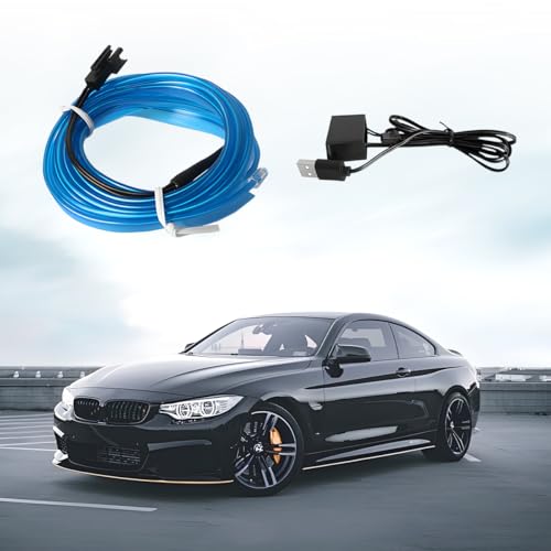 EL Wire Car LED Strip Lights (Blue / 16.5FT)