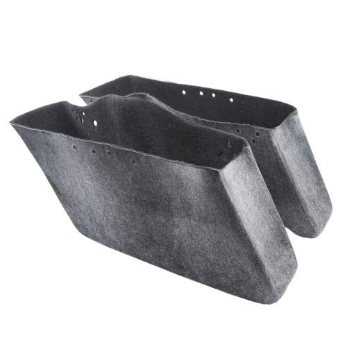 Motorcycle Hard Saddlebags with Black Conversion Brackets Fit For Harley Softail Deluxe Heritage Softail 1984 (Matte Black)