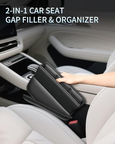 Car Seat Gap Filler Organizer (B-Pro Car Seat Gap Fille-Black-2Pack)