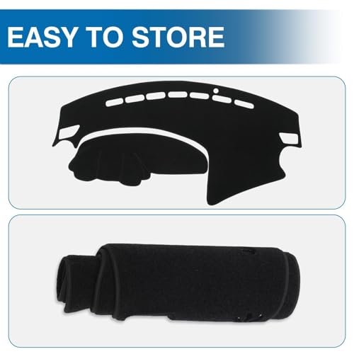 Black Dash Cover for 2010 2011 2012 2013 Mazda3 Non (Mazda3 10-13(black))