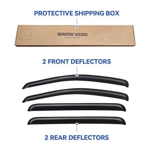 Window Visors Rain Guards for 2004 (2004-2009 Dodge Durango)