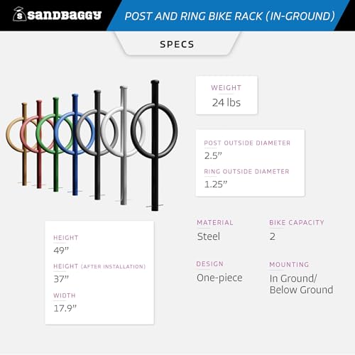Post and Ring Rack (White)