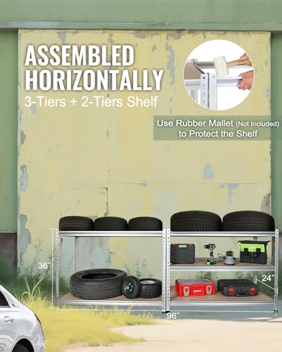 5 Tier Shelving (72”H x 24”D x 48”W)