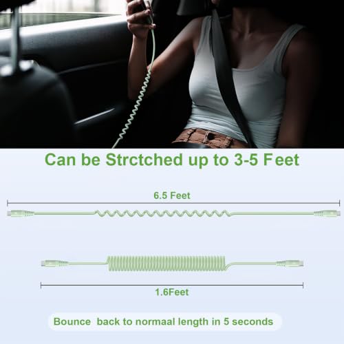 USB C to C Cable 6FT (6FT / Green)