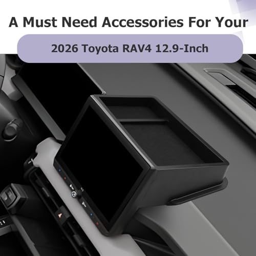 2026 RAV 4 Dashboard Storage Tray Compatible with 2026 Toyota RAV 4 Accessories Behind Screen Organizer 2026 RAV4 Limited
