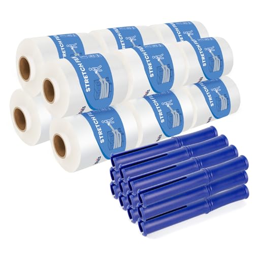 ADHES Mini Hand Stretch Wrap Film (5IN X 1000FT X 12PACK / Regular)