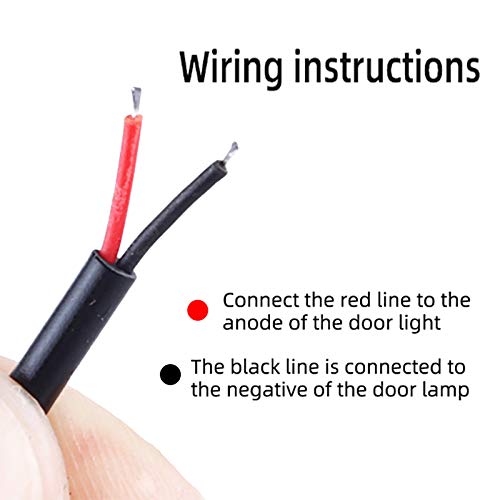 2 pcs Car Interior Door Welcome Light LED Safety Warning Strobe Signal Lamp Strip 120cm Waterproof 12V Auto Decorative Ambient Lights