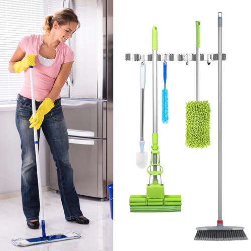 Broom Holder Wall Mount (Grey Racks)