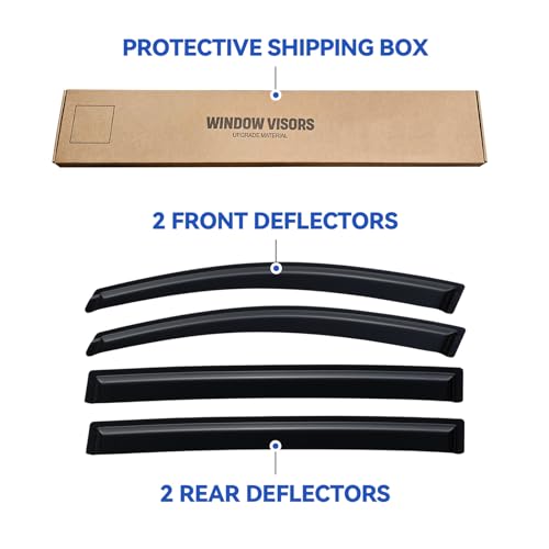 Window Visors Rain Guards for 2011 (2011-2017 Honda Odyssey)