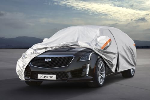 6 Layers Waterproof Car Cover for Cadillac CTS 2003 (LM-Silver / 13. Custom Fit Cadillac CTS)