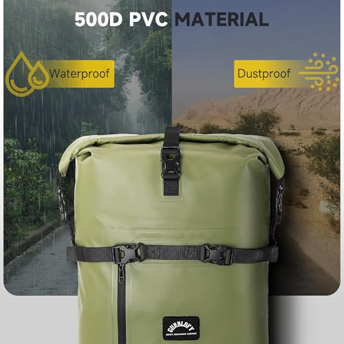 Motorcycle Saddle Bag (Field Green / 30L)