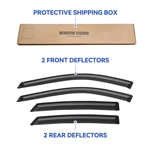 Window Visors Rain Guards for 2014 (2014-2020 Chevy Impala)