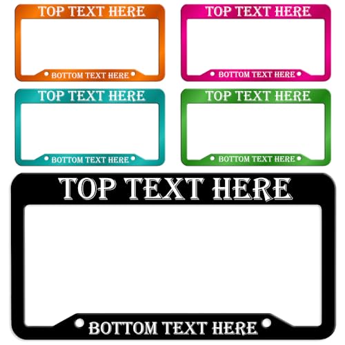 Custom License Plate Frame (2 holes at bottom)