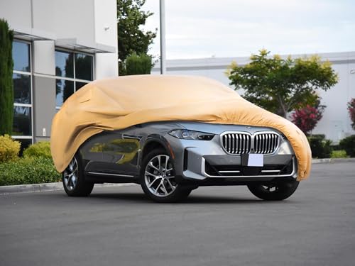 Heavy Duty Outdoor Car Cover Custom Fit for 2019 (Custom Fit BMW X5 / brown)