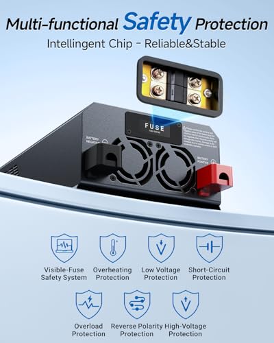 2000 Watt Pure Sine Wave Power Inverter (Gray)