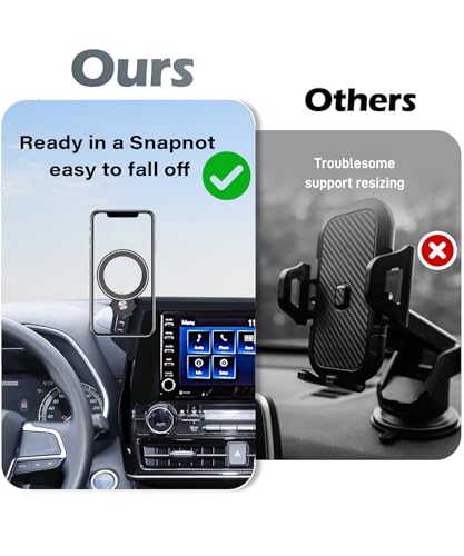 Car Phone Holder for 2020 (fit for 2020-2026 Toyota Highlander(8 Inch Screen))