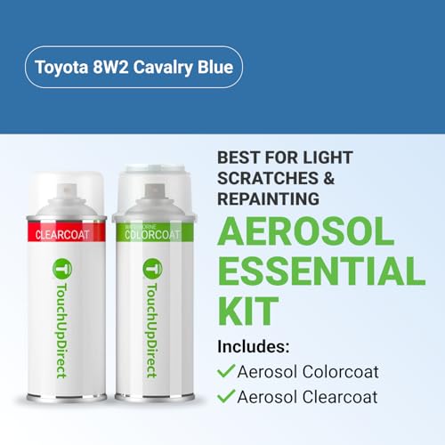 Car Paint Touch Up Spray Kit (Aerosol Spray - Essential Kit / Cavalry Blue)