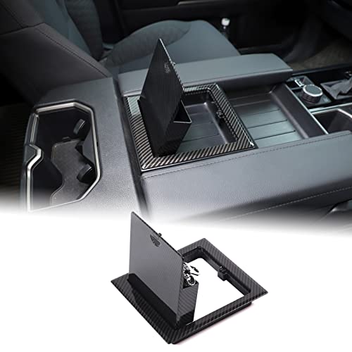 Car Armrest Hidden Storage Box for 2022 (Carbon Fiber Pattern)