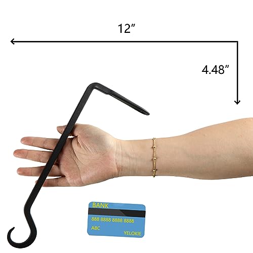 12inch 4 Pack Plant Hanger (Black / 12in-4-Black)