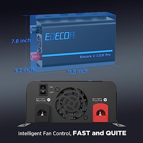 Pure Sine Wave Inverter 1200W 12V DC to 110V AC (1200W/12V)