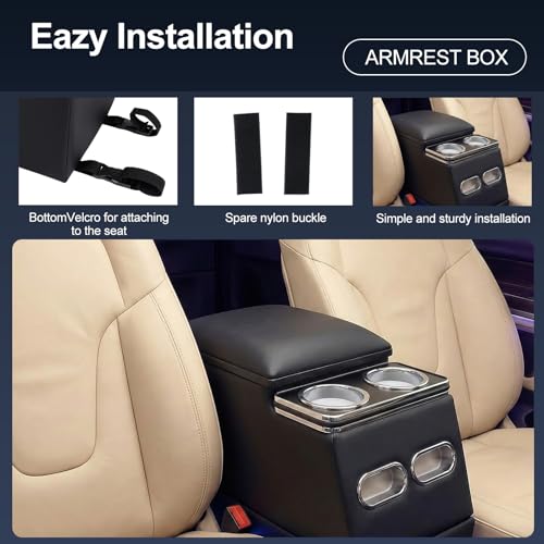 Universal Car Center Console with Cup Holder (Center Console with Cup Holder Black)