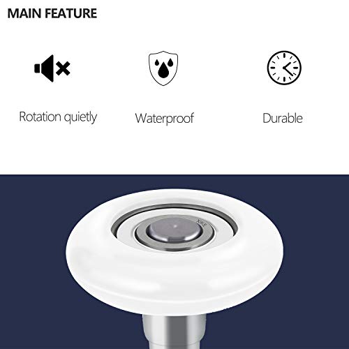 White 2" Nylon Garage Door Roller (10 Pack / White)