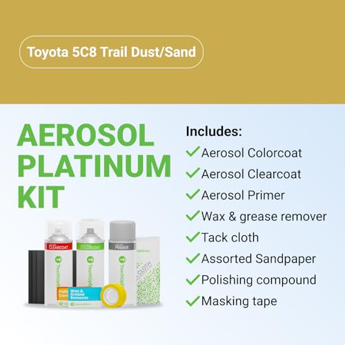 Car Paint Touch Up Spray Kit (Aerosol Spray - Platinum Kit / Trail Dust/Sand)
