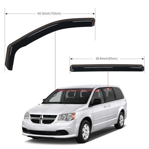 in Channel Window Visors for Dodge Grand Caravan 2008 (Grand Caravan 2008-2023)