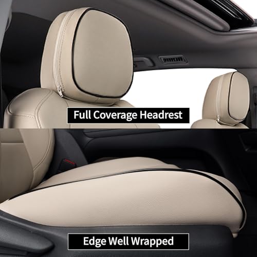 Sienna Seat Covers for 2011 (Leather (Beige) / 2011-2020 8 Seats, 2nd Row 4/2/4 Split)