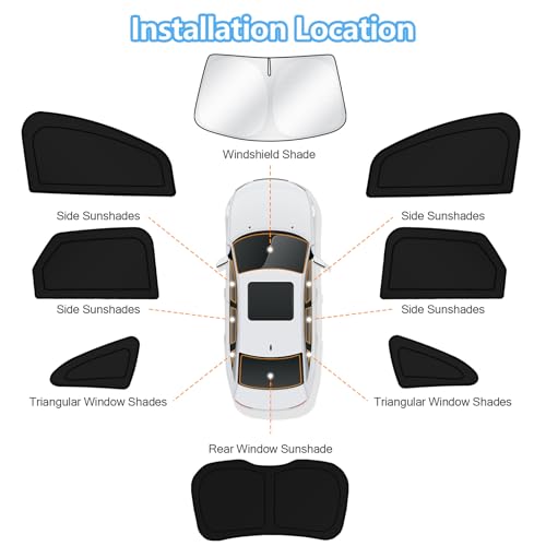 Car Window Shades for Ford Edge 2015 (FOR | Edge 2015-2024 (8pcs))