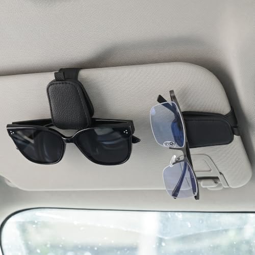 Sunglasses Holder for Car Sun Visor (4 / BLACK)