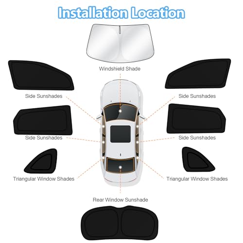 Car Window Shades for Hyundai Tucson 2016 (FOR | Tucson 2016-2021 (8pcs))