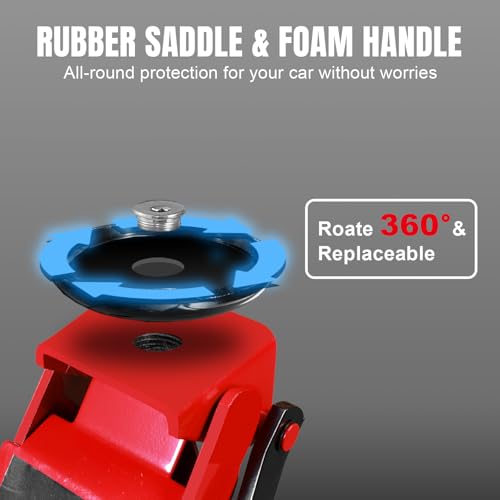 3 Ton Low Profile Hydraulic Floor Jack (Red / Dual Pump / 3 Ton)