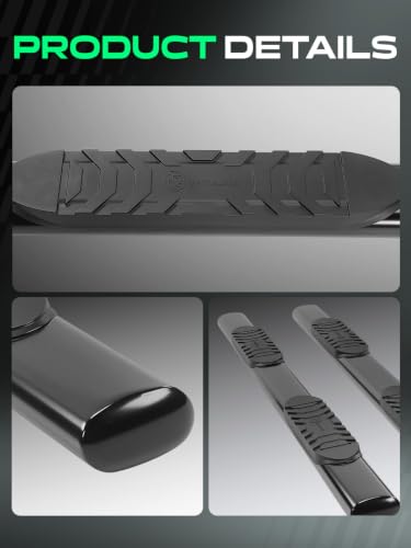 5 Inch Running Boards for Chevy & GMC (Crew Cab / 5" Oval Straight)