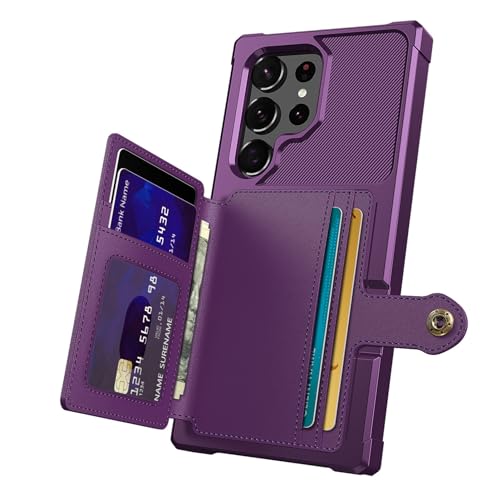 Wallet Case for Samsung Galaxy S22 Ultra (Purple / Samsung Galaxy S22 Ultra)