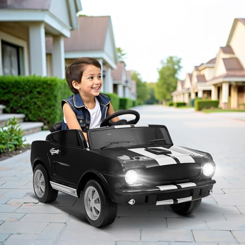 12V Licensed Shelby Electric Car for Kids (Black)
