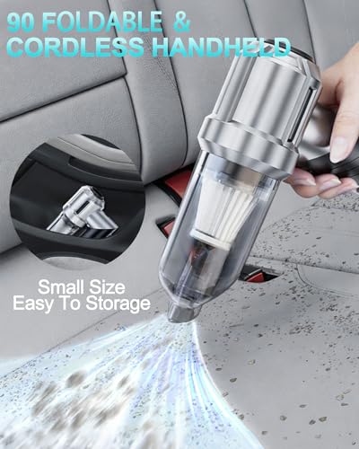 Car Vacuum Cordless Mini Handhled 4 (Black)