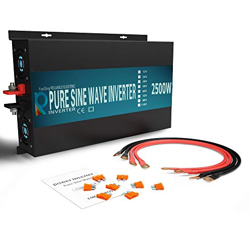 2500 watt 12V Pure Sine Wave Inverter (2500W/12V)