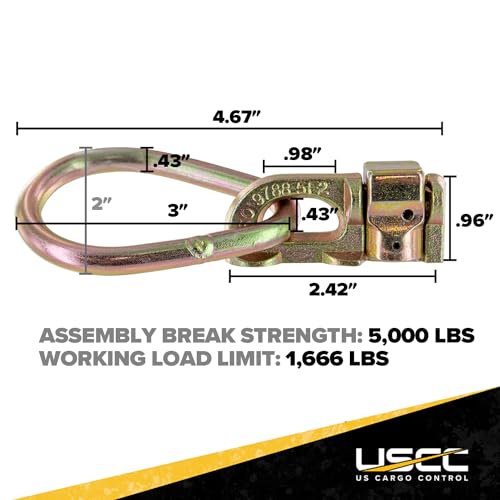Double Stud L Track Fittings with Pear Link (4 units)